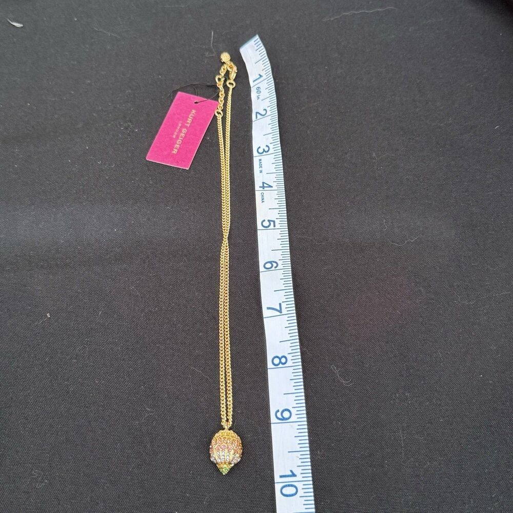 NWT KURT GEIGER LONDON GOLD PLATED RAINBOW CRYSTAL EAGLE PENDANT NECKLACE - Picture 7 of 8